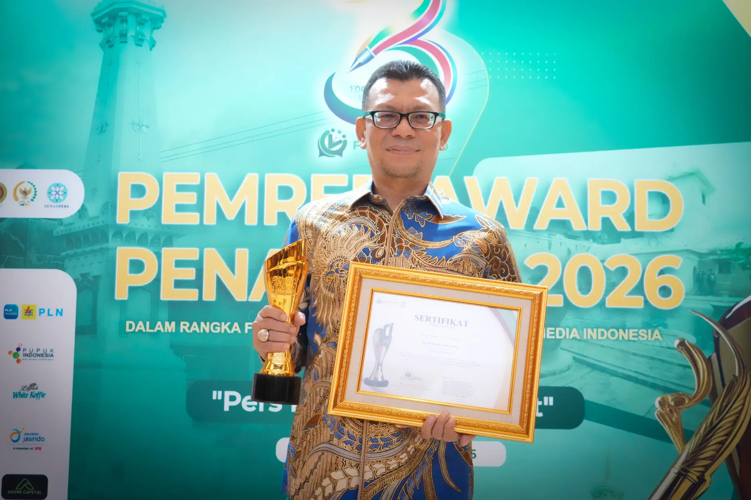Musriadi Raih Penghargaan Nasional Pemred Award 2026 Bidang Komunikasi Publik