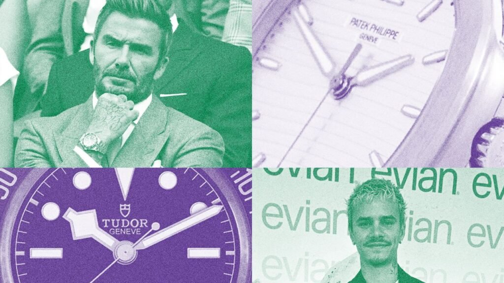 David Beckham dan Romeo Tampilkan Gaya Jam Tangan di Wimbledon