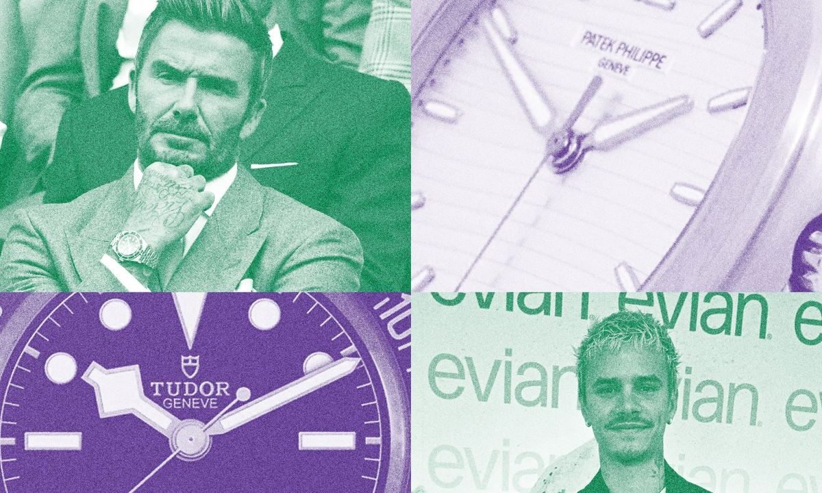 David Beckham dan Romeo Tampilkan Gaya Jam Tangan di Wimbledon