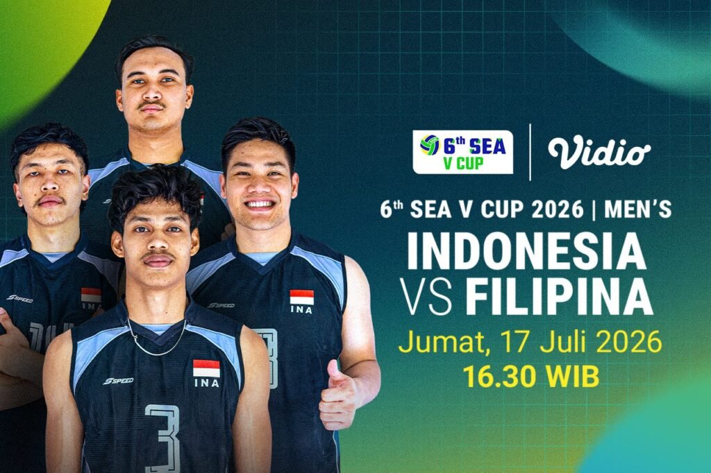 Jadwal SEA V Cup Men: Indonesia vs Filipina, 17 Juli 2026