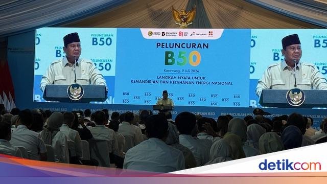 Prabowo: Indonesia Dipuji Dunia Tak Naikkan Harga BBM Subsidi