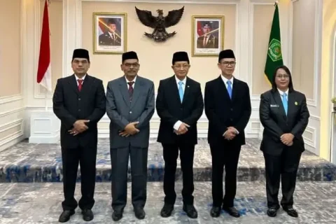 Menag Lantik Kembali Mujiburrahman, UIN Ar-Raniry Targetkan Akreditasi Internasional