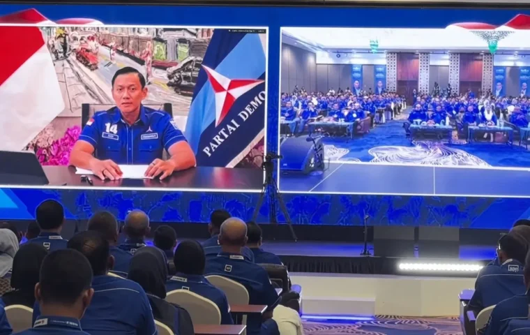 Ketua Umum DPP Partai Demokrat, Agus Harimurti Yudhoyono saat membekali dan membuka Musda Demokrat Aceh (Foto: /Andika)