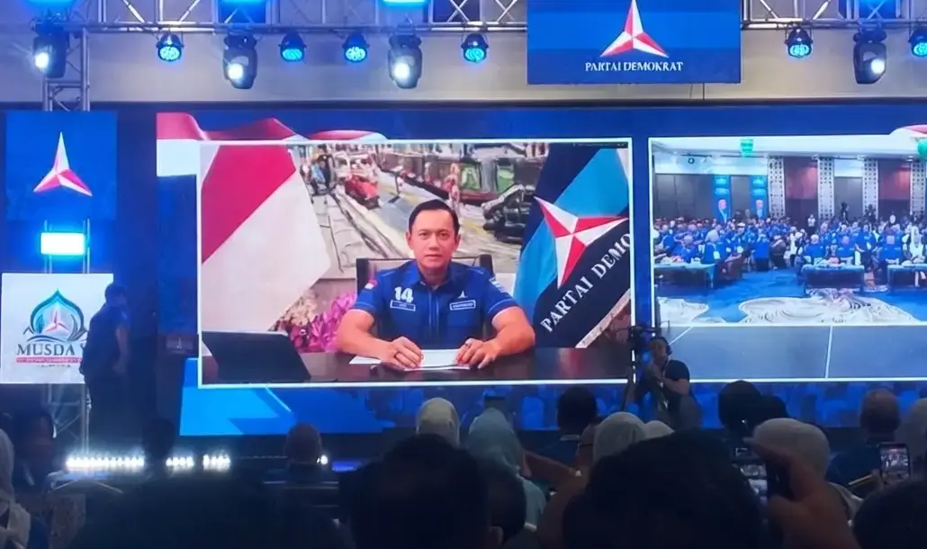 Ketua Umum DPP Partai Demokrat, Agus Harimurti Yudhoyono saat membekali dan membuka Musda Demokrat Aceh (Foto: /Andika)