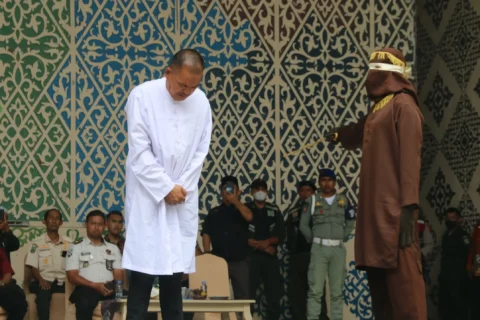 Kasus Zina dan Ikhtilath, Taman Sari Jadi Saksi Cambuk 11 Terpidana