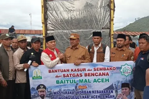 BMA Salurkan Bantuan Rp359,9 Juta untuk Korban Kebakaran Jagong Jeget