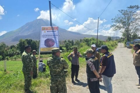 Patroli Zona Merah Sinabung, Wisatawan Dihimbau Jauhi Lau Borus