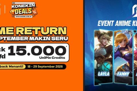 Anime Return Kembali! Top Up UniPin Dapat Cashback Menarik