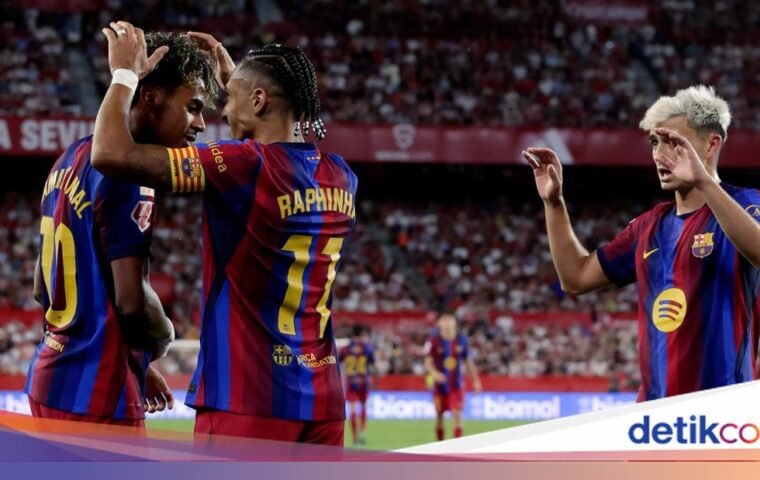 Barcelona Terus Dominasi Liga Spanyol, Raphinha Jadi Pahlawan
