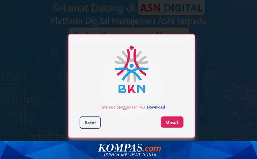 Cara Login ASN Digital dan Aktivasi MFA Secara Lengkap