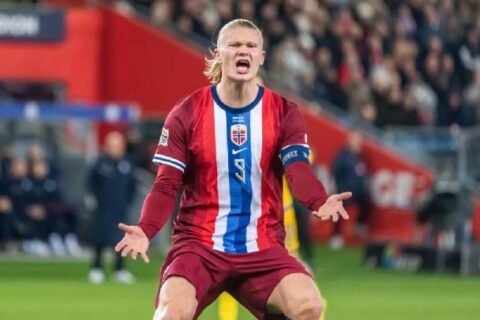 Erling Haaland Cetak Dua Gol, Norwegia Menang 3-2 atas Denmark