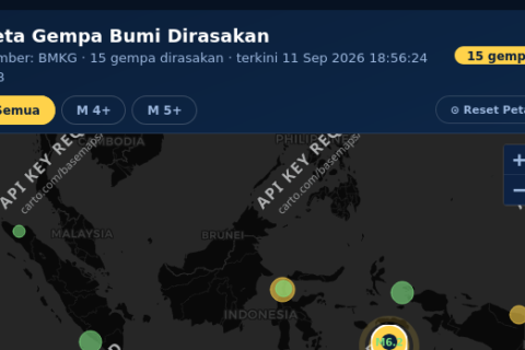 Gempa Magnitudo 3,8 Guncang Pariaman, Tak Berpotensi Tsunami
