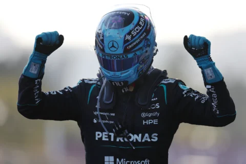 George Russell Menang Dramatis di GP Azerbaijan