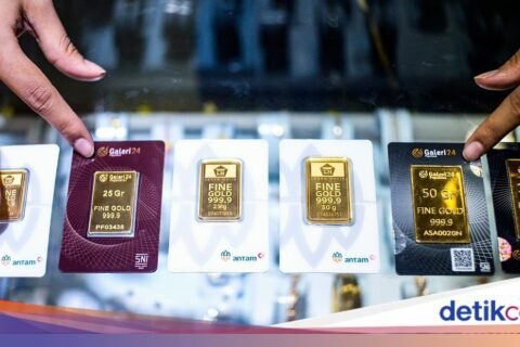 Harga Emas Antam Turun Lagi, Ini Rincian Terbarunya