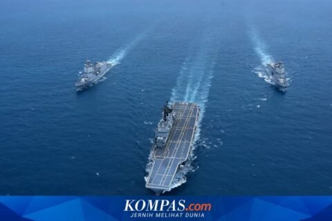 Kapal Induk Giuseppe Garibaldi Tiba di Perairan Indonesia