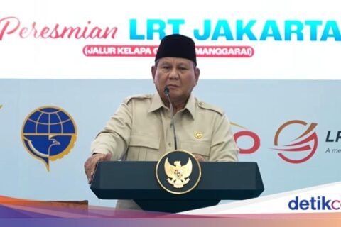Prabowo dan Pramono Sambut Peresmian LRT Jakarta