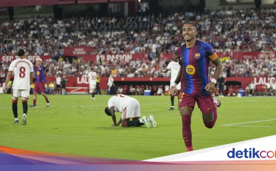 Raphinha Cemerlang, Barcelona Kalahkan Sevilla 3-1 di LaLiga
